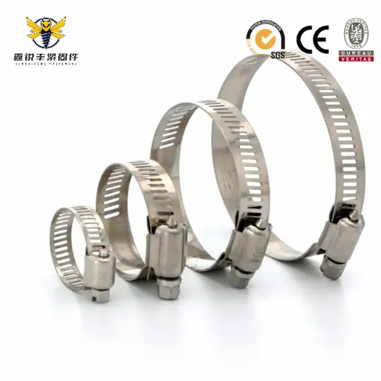 China Factory German Clamp Stainless Steel Fastener German Hose Clamps
