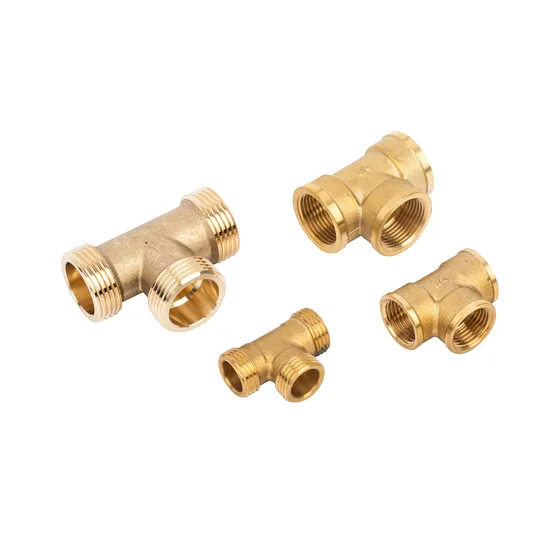 Customized Reducing Tee Tube Brass Fittings for Water Meter