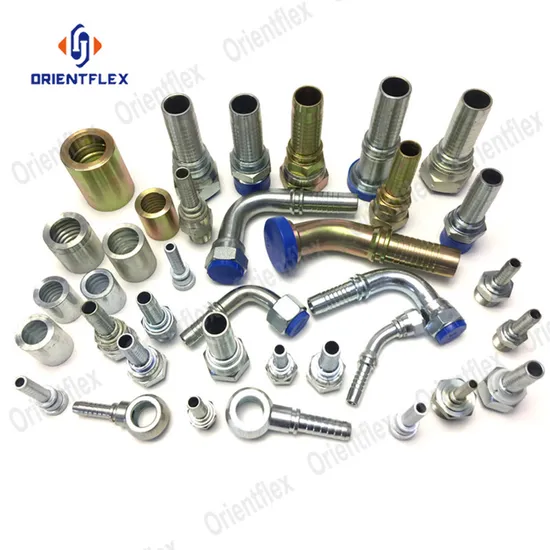 High Pressure Quick Disconnect Steel Hydraulic Hose End Connections Fitting