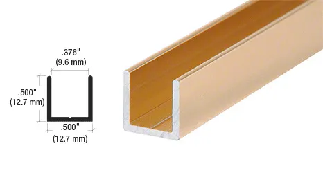 Aluminium U Channel for 10mm Glass 6063 Aluminum Profile Aluminium Profile Channel