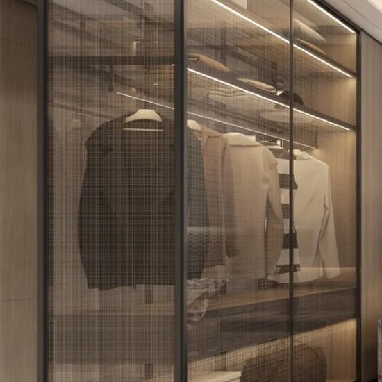 Float Brown Tinted Laminated Wired Glass for Wardrobe, Partition, and Decoration with Tempered Glass