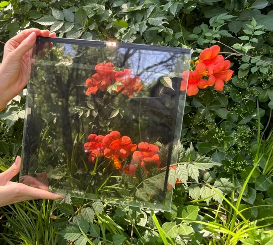 New Technologies for Environmental Protection 6.90mm and 32.48mm Transparent BIPV Glass (Solar Powered Glass) for Building Facades/Windows/Roof Glazing