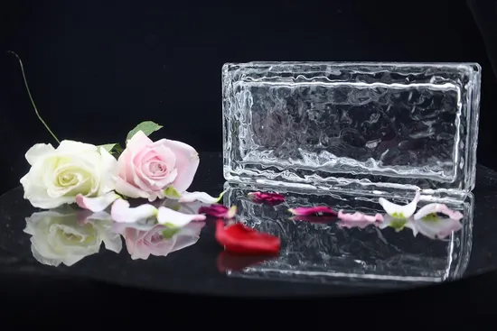 200*100*50mm Hollow Glass Block Ice Crystal