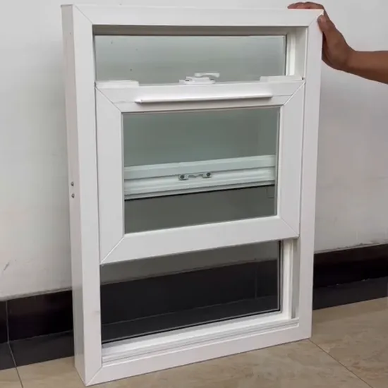 Good Quality American Style Single Durable Soundproof New Design Thermal Break Aluminum Single Double Hung/Vertical Sliding Windows with PVC Frame/Screen