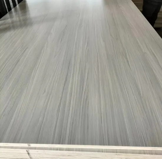 Madera Contrachapada Indoor Usage Melamine Laminated Faced Plywood with E1 Glue for Furniture Cabinets