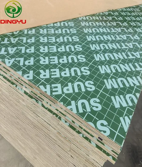18mm Phenolic Glue Poplar Hardwood Core Film Faced Plywood Green Black Brown Construction Building