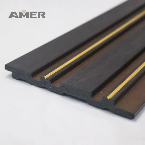 Amer Wholesale PS Plastic Charcoal Louvers Wall Panels PS Wall Panel PS Decoration Panel Building Material
