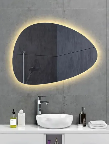 OEM Modern LED Mirror Round Wall Mounted Touch Switch Smart Mirror