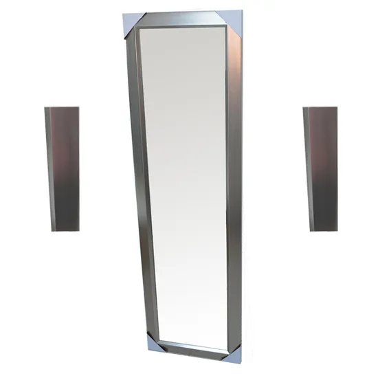 PS Wooden Golden Glass Mirror for Home Decoration