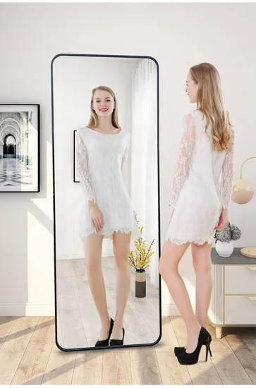 Full Length Dressing Standing Makeup Frame Furniture Wall Bathroom Smart LED Mirror