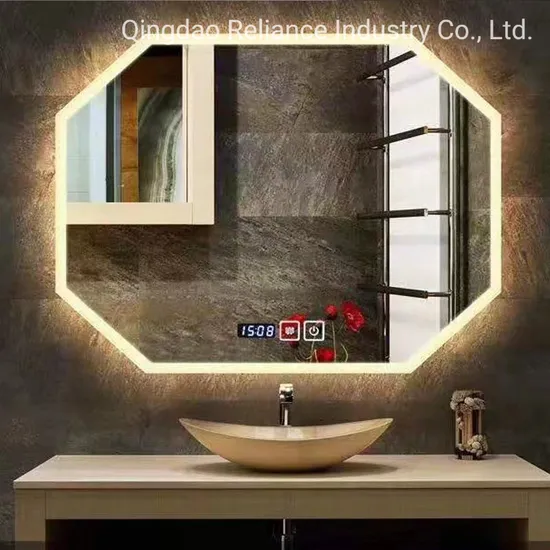 WiFi, Bluetooth, Digital Clock Home Decor Professional Design Semicircle Mirror/LED Mirror/Smart Mirror/Mutil Function Mirror/Fogless Mirror
