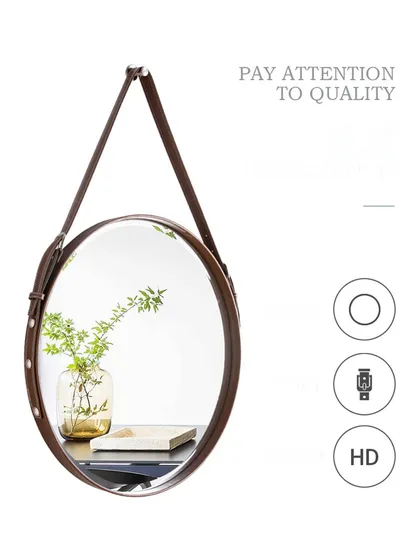 Wall Decorative Framed LED Smart Hotel Room Styling Triangle Bathroom Mirror