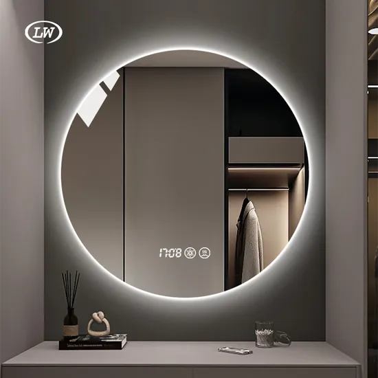 Frameless Bathroom Furniture Smart LED Mirror Connect to WiFi Smart Backlit Color Temperature Adjustable Anti-Fog Bluetooth Home Decoration
