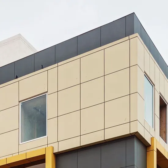 Whoesale Glossy Blue/White Aluminum Composite Panel Modern Facade ACP