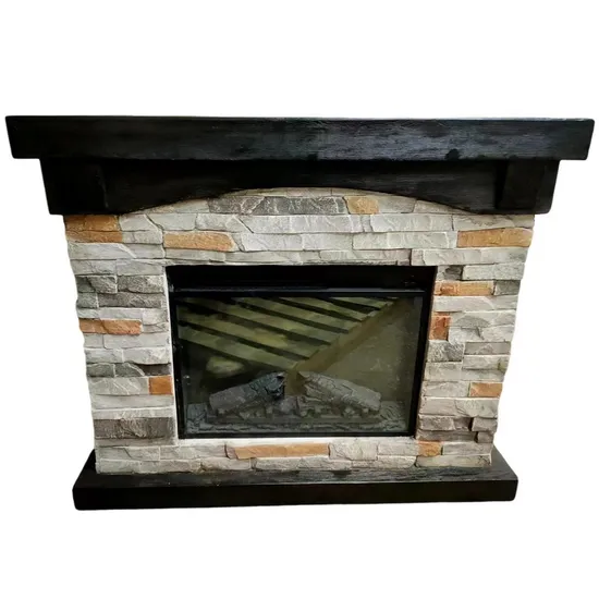 42 Inch MGO Sable Mills Electric Fireplace