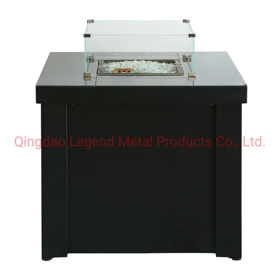 LPG Butane Free Standing Gas Fire Pit with Real Flame for Outdoor Use