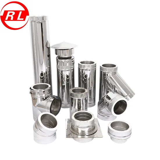 Double Wall Stainless Steel Stove Chimney Flue Pipes System with Spigot Lock System
