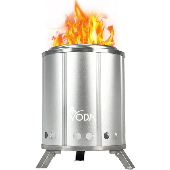 Voda 6.3 Inch Tabletop Smokeless Fire Pit for Outdoor Wood Burning