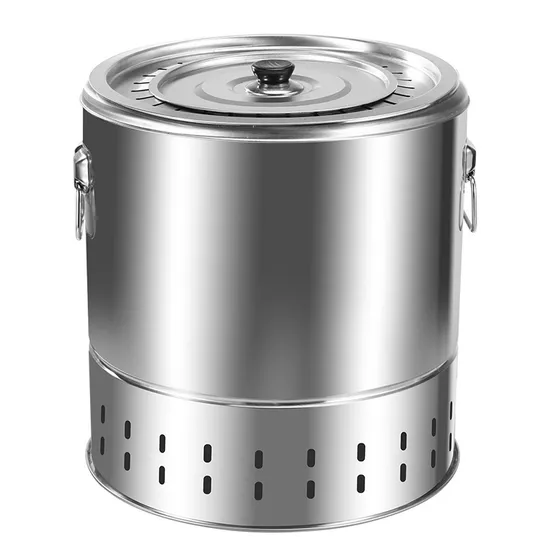 Self-Service Vertical Large Stainless Steel Indoor Smokeless Barbecue Oven Smokeless Fire Pits Household Outdoor Hanging Stove