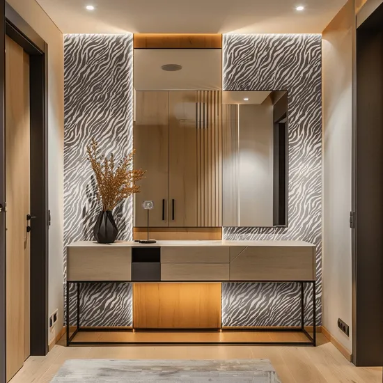 Digital Printing Vinyl Waterproof Wallpaper / Customized Non-Woven Wallpaper for Home Decoration - Zebra Pattern Commercial and Residential