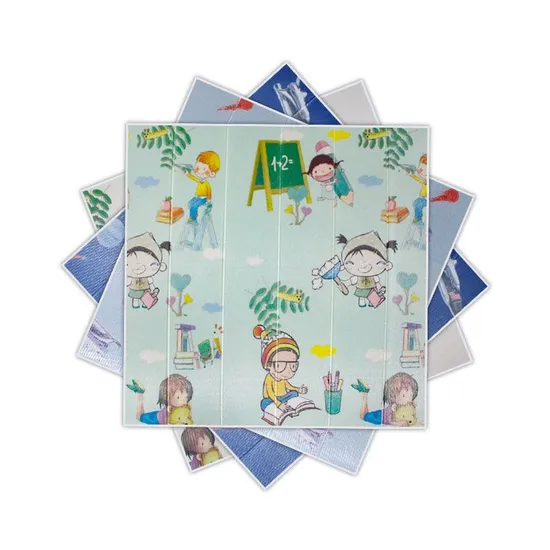 Eco-Friendly Anti-Collision Children Room Colorful 3D XPE Wall Sticker Wall Panel