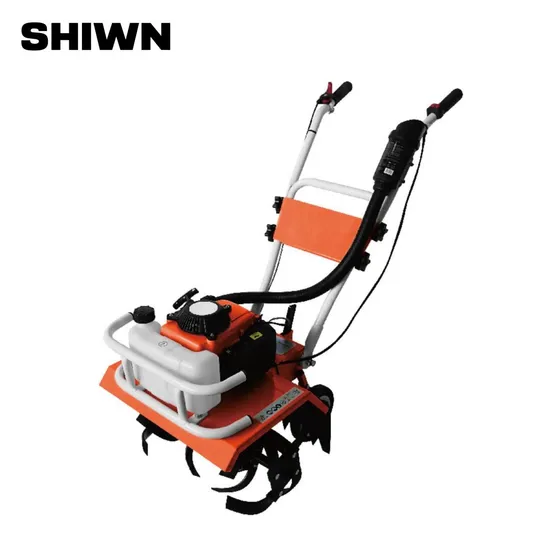 Shiwn 4 Stroke Agricultural 55cc Mini Gasoline Garden Power Tiller