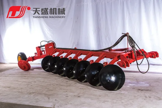 Agricultural Machinery Dry Land Wasteland Tractor Trailed Wheel 7seven Blades Hydraulic Heavy Duty Disc Plow Plough