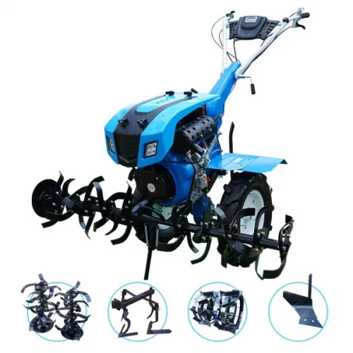 Electric Start with Battery 7HP, 9HP, 12HP, 15HP, 16HP Mini, Small, Gasoline, Diesel Farm Cultivator, Garden Power Weeder, Tiller