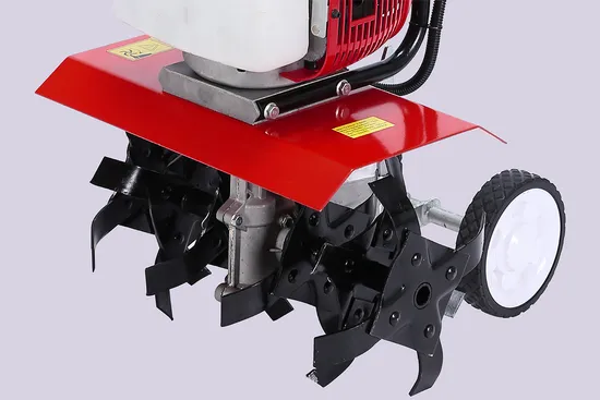 G-Carve Walk Behind 2 Stroke 52cc Hand Push Petrol Cultivator with 4 Blades Mini Garden Gasoline Tiller