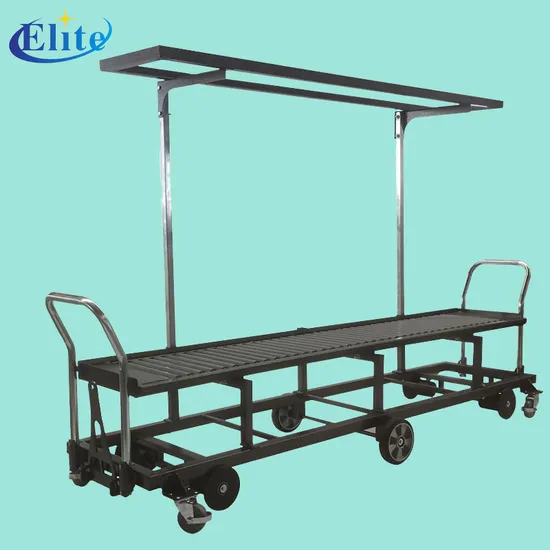 Pipe Rail Picking Trolley Harvest Trolley for Greenhouse