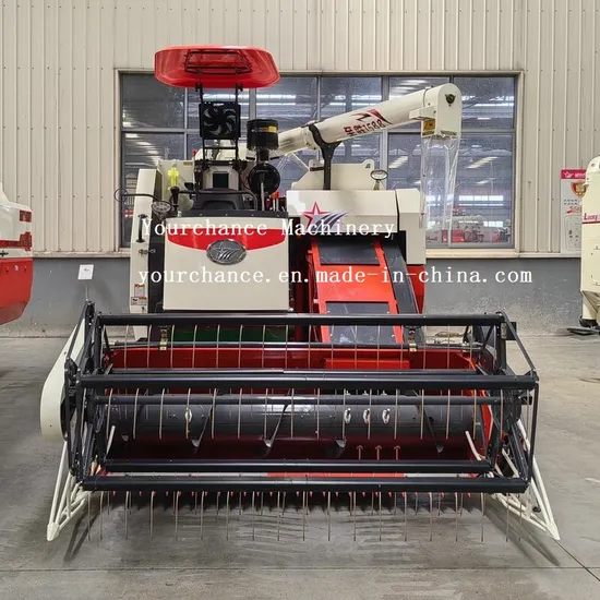Hot Selling 4lz-6.0 Combine Harvester with 102HP Engine Big Grain Tank Discharging Pipe