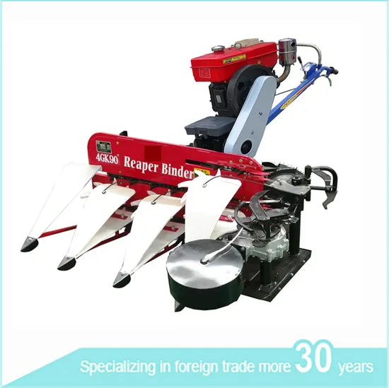Mini Harvester 4gk90 Wheat Rice Reaper and Binder