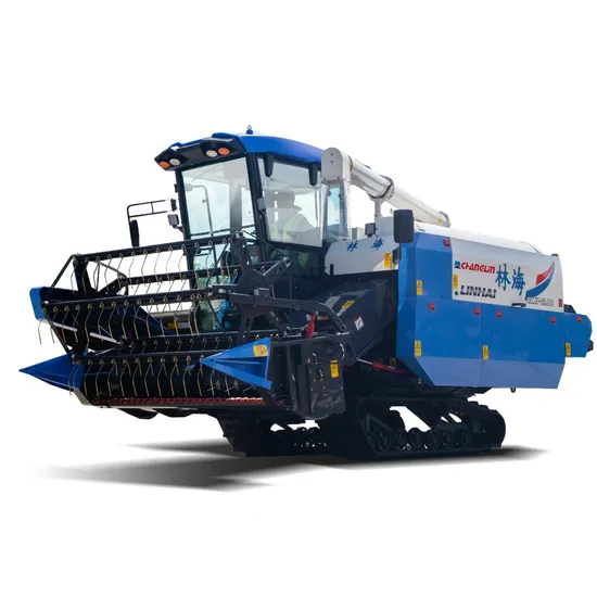 Automatic Custom Mowing Self-Propelled Full Automatic 4 Rows Rice Wheat Grain Combine Harvester