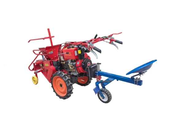 Agricultural Mini Maize Sweet Corn Combine Harvester with Walking Tractor
