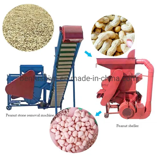 Agricultural Machinery Peanut Skin Peeling Machine Diesel Engine Groundnut Peanut Shelling Machine Peanut Sheller Peanut Shelled