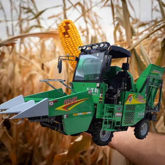 2rows 4*4 50HP Corn Maize Harvester of Farm Machine for Agricultrual Machinery