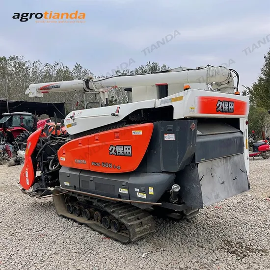 Used Kubota 588I-G Half Feeding Rice Wheat Paddy Harvester