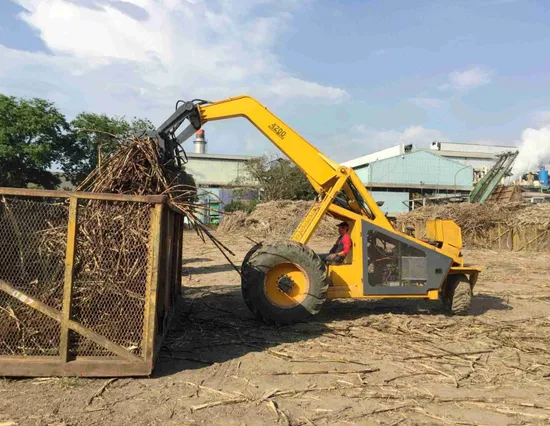 Best Seller Three Wheel Sugarcane Mini Loader with Rotating Grab for Sale