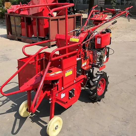 China Walking Tractor Small Corn Harvester Combine Machine for Sale