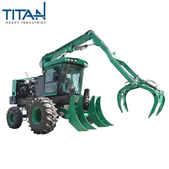 China Titan TL9800 6.4ton 4 wheel high cost-effective sugar cane machine with a comfortable cab