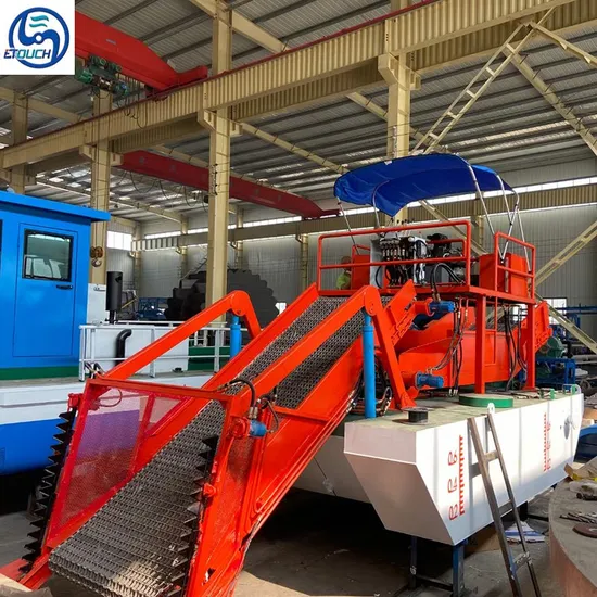 Lake Cleaning Machine High Efficiency Mowing Aquatic Weed Harvester
