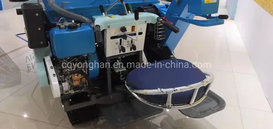 Chongqing Yonghan 4L-0.9b Plus Wheel Mini Combine Harvester Rice Harvester