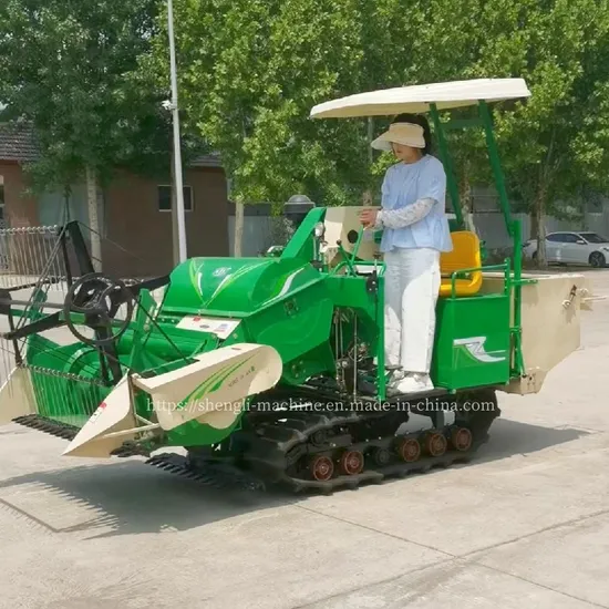 Small Wheat Rice Harvester Soybean Buckwheat Automatic Grain Harvester
