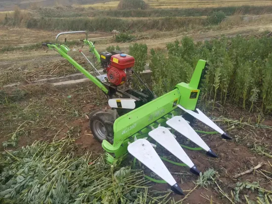 High Efficiency 4gl-120 Wheat Rice Harvester Small Bean Corn Reaper Harvester