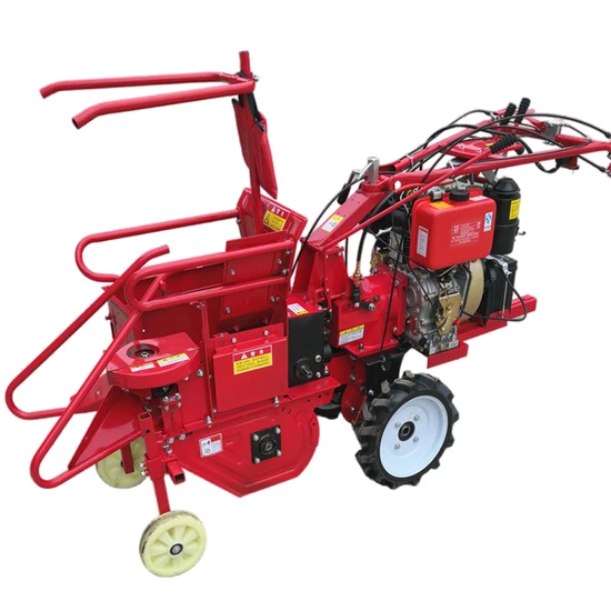 Agricultural Machinery Walking Tractor Drive Maize Harvester Small Corn Harvesting Machine