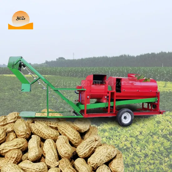 High Output Dry Wet Groundnut Harvesting Peanut Picking Picker Machine with Diesel Power and Motor