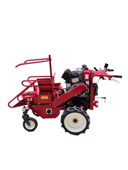 Farm Machines Walking Tractor Mounted Mini Corn Harvesting Maize Harvester