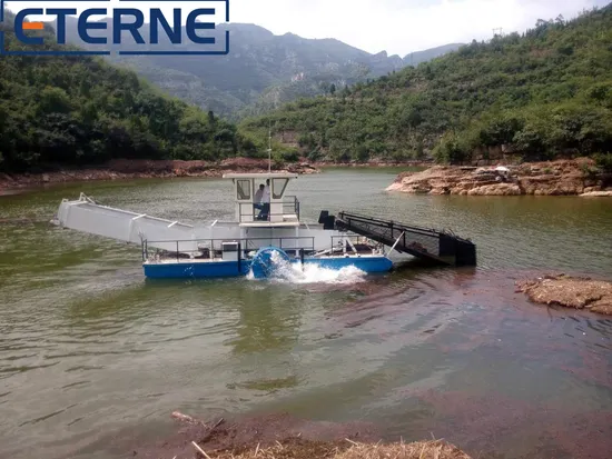 Eterne Aquatic Weed Harvester Cleans up Garbage Weeds on The Beach