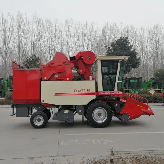 High Efficiency Low Lose Rate Combine 3 Rows Harvesting Machine Peeling Maize Harvester