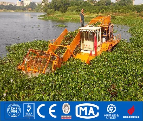Kehan Ports Aquatic Hyacinth Removal Boat Water Weed Harvester
